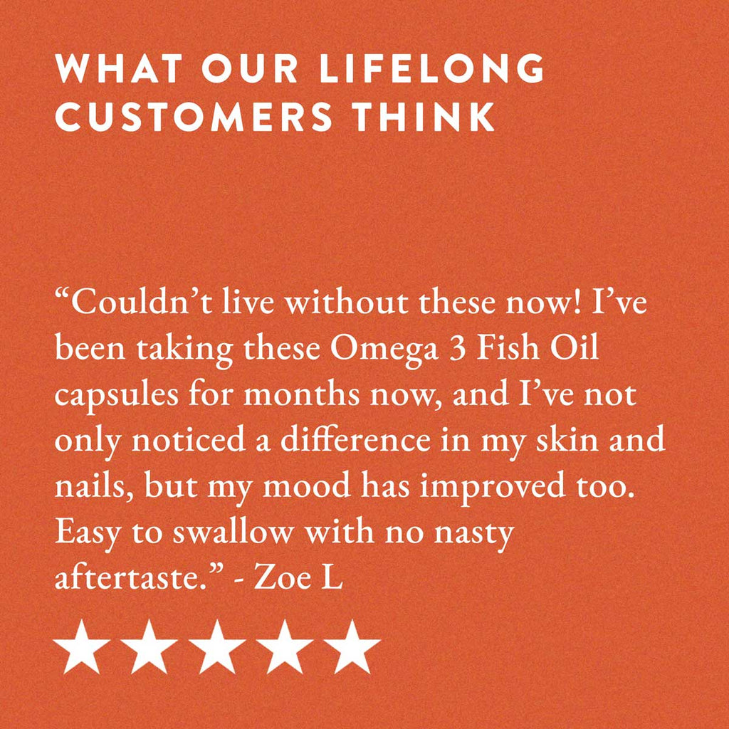 Life & Soul High Strength Omega-3 Fish Oil Daily Capsules