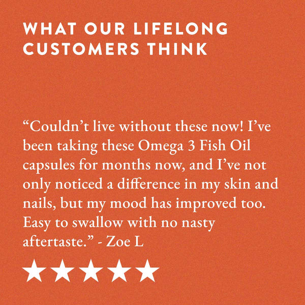 Life & Soul High Strength Omega-3 Fish Oil Daily Capsules