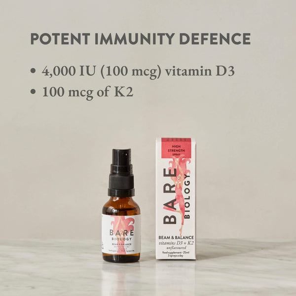 Beam & Balance Unflavoured Vitamin D3 + K2 Spray