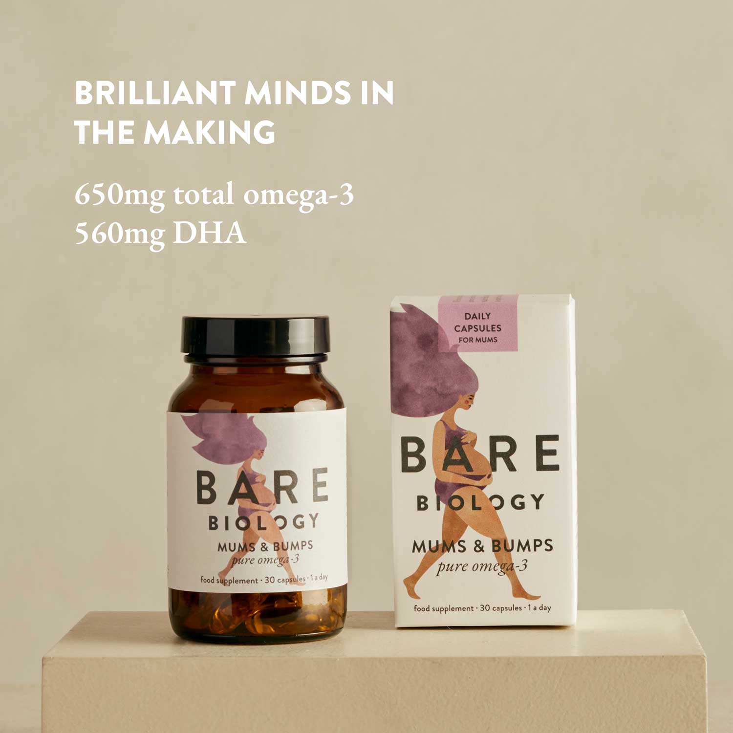 Mums & Bumps Omega-3 Fish Oil Capsules For Pregnancy
