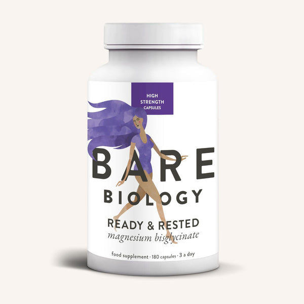 Ready & Rested Magnesium Bisglycinate 375mg 180 Capsules
