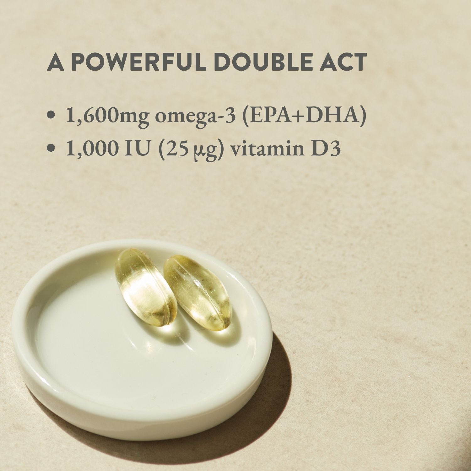 Rise & Shine Omega-3 Plus Vitamin D3 Capsules