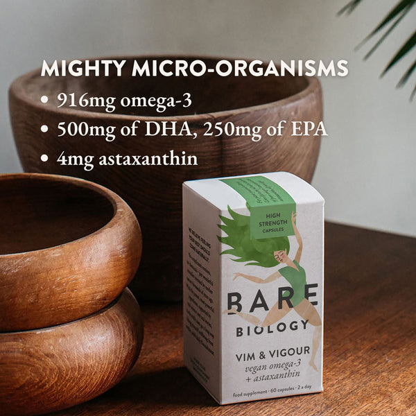Vim & Vigour Vegan Omega-3 & Astaxanthin Capsules