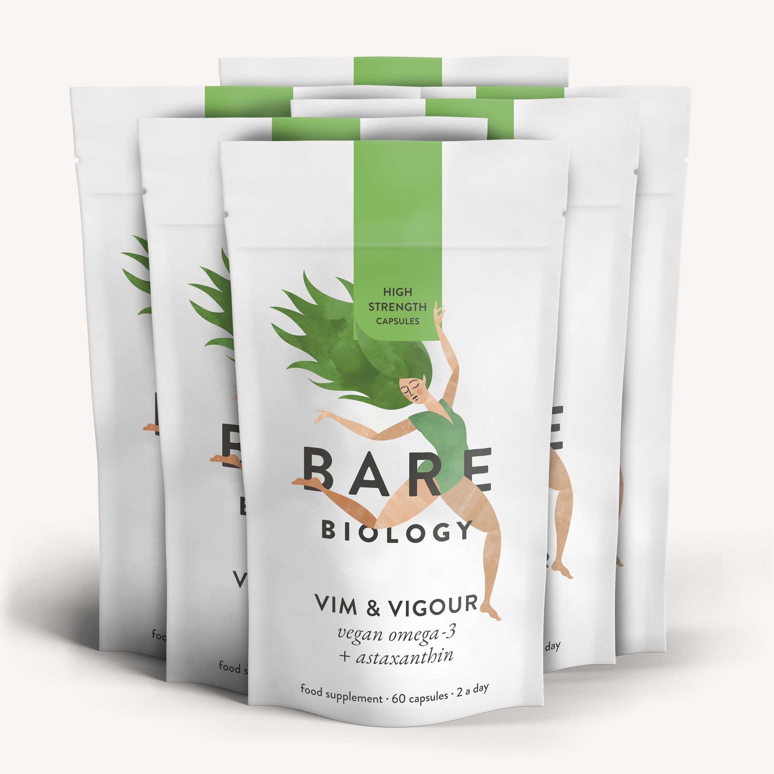 Vim & Vigour Vegan Omega-3 & Astaxanthin Capsules